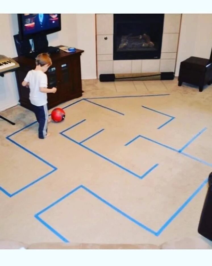Δραστηριότητα στο σπίτι! Ο Λαβύρινθος της μπάλας!
