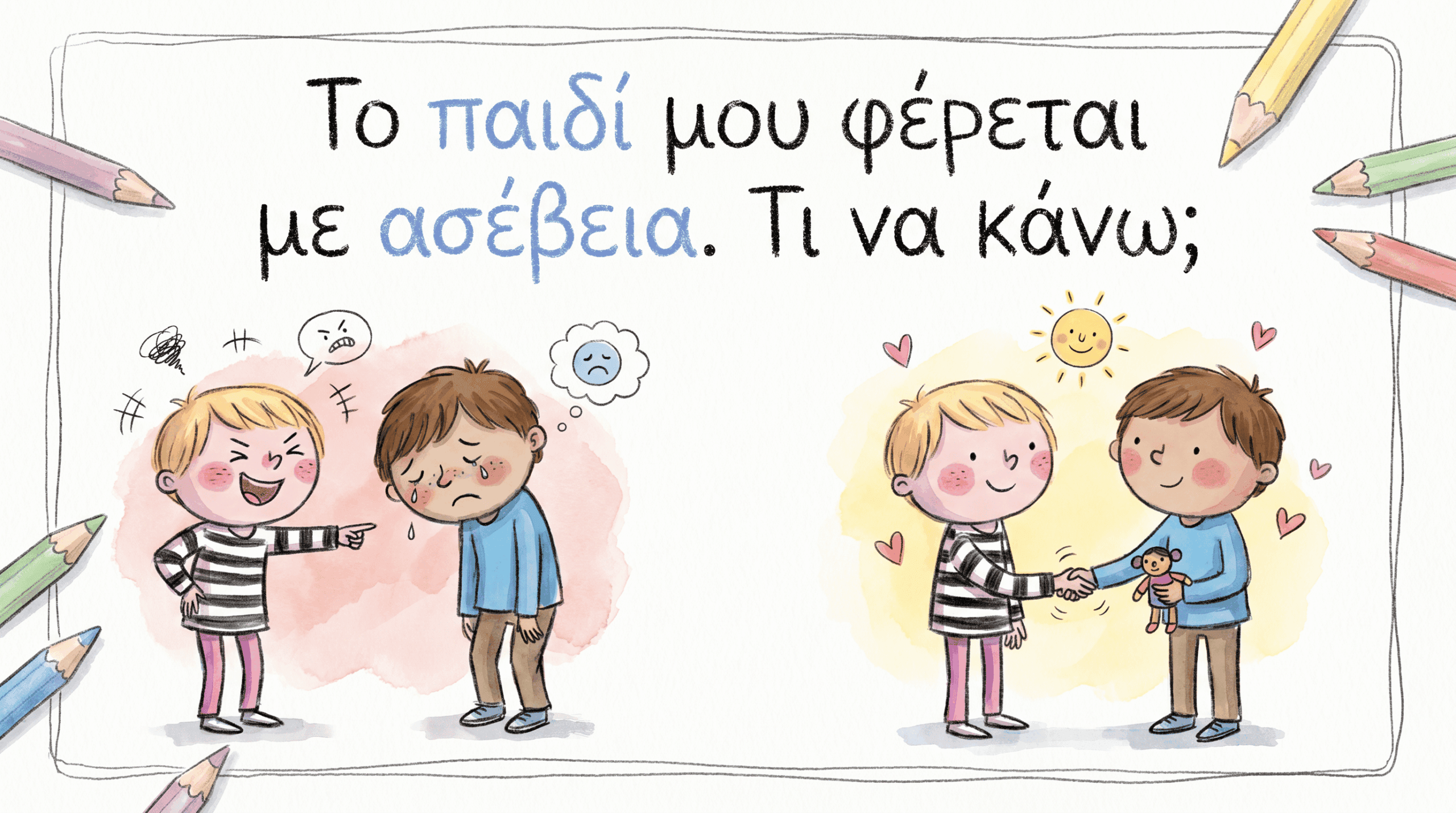 το παιδί μου χτυπά, τι κάνω;