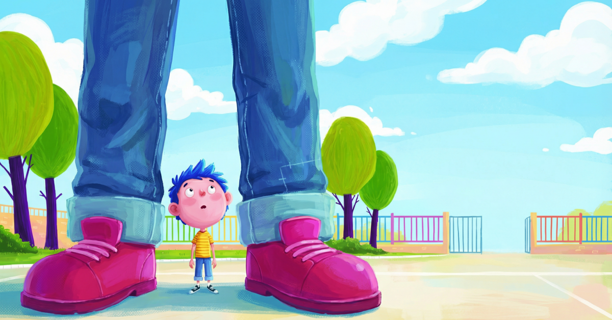 Ένας γίγαντας στο σχολείο